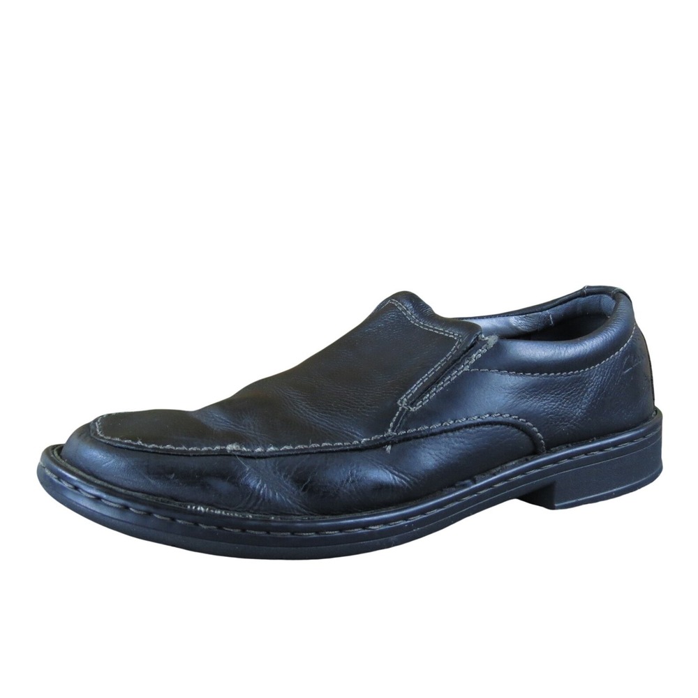 Clarks Men's Soft Cushion Loafer Black Leather Size 8 Wide Used 2025